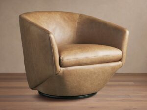Pelton Leather Swivel Chair